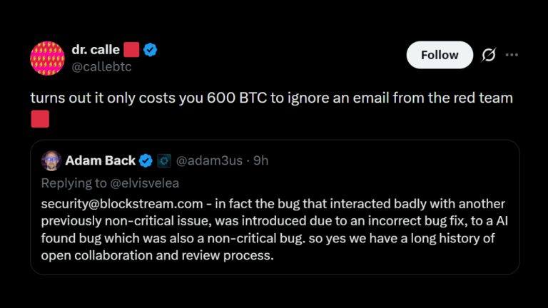 Bitcoin Red Team Claims Blockstream Ignored Warnings Before Hack