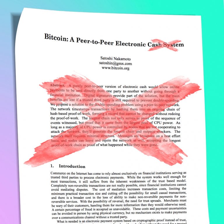 Bitcoin.org Owner Wants to Revise Satoshi’s White Paper