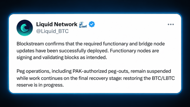 L-BTC Peg-Out Still Shut Down as Blockstream Refuses Hacker Demand