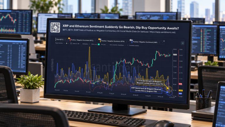 XRP Sentiment Turns Bearish as Bullish-to-Bearish Ratio Hits 0.67