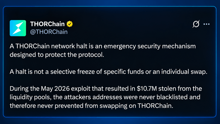 Thorchain Co-Founder: Neutral Networks Can’t Pick Who Can Transact
