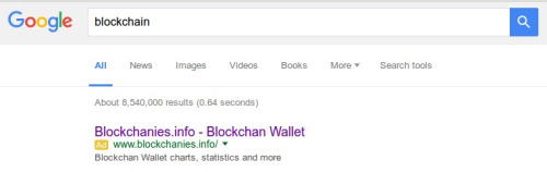 Blockchain.info is the new phishing target. Both links reported...
